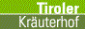 Kortingscode voor 12% for new Customers bij Tiroler Kr uterhof